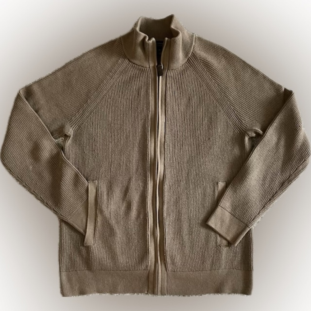 BANANA REPUBLIC men’s zip front sweater